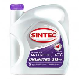 Антифриз SINTEC UNLIMITED G12++ (-40) фиолетовый 5 кг