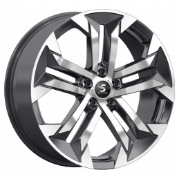 КиК КР015 (19_Geely Tugella) 7.5x19 PCD5x108 ET46 DIA 63.35  Diamond Black Gris